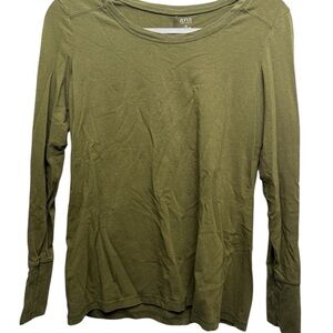 a.n.a Olive Long Sleeve Tee
